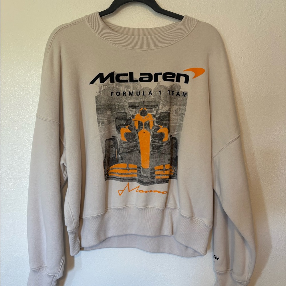 A&F McLaren Cream Crewneck Sweatshirt